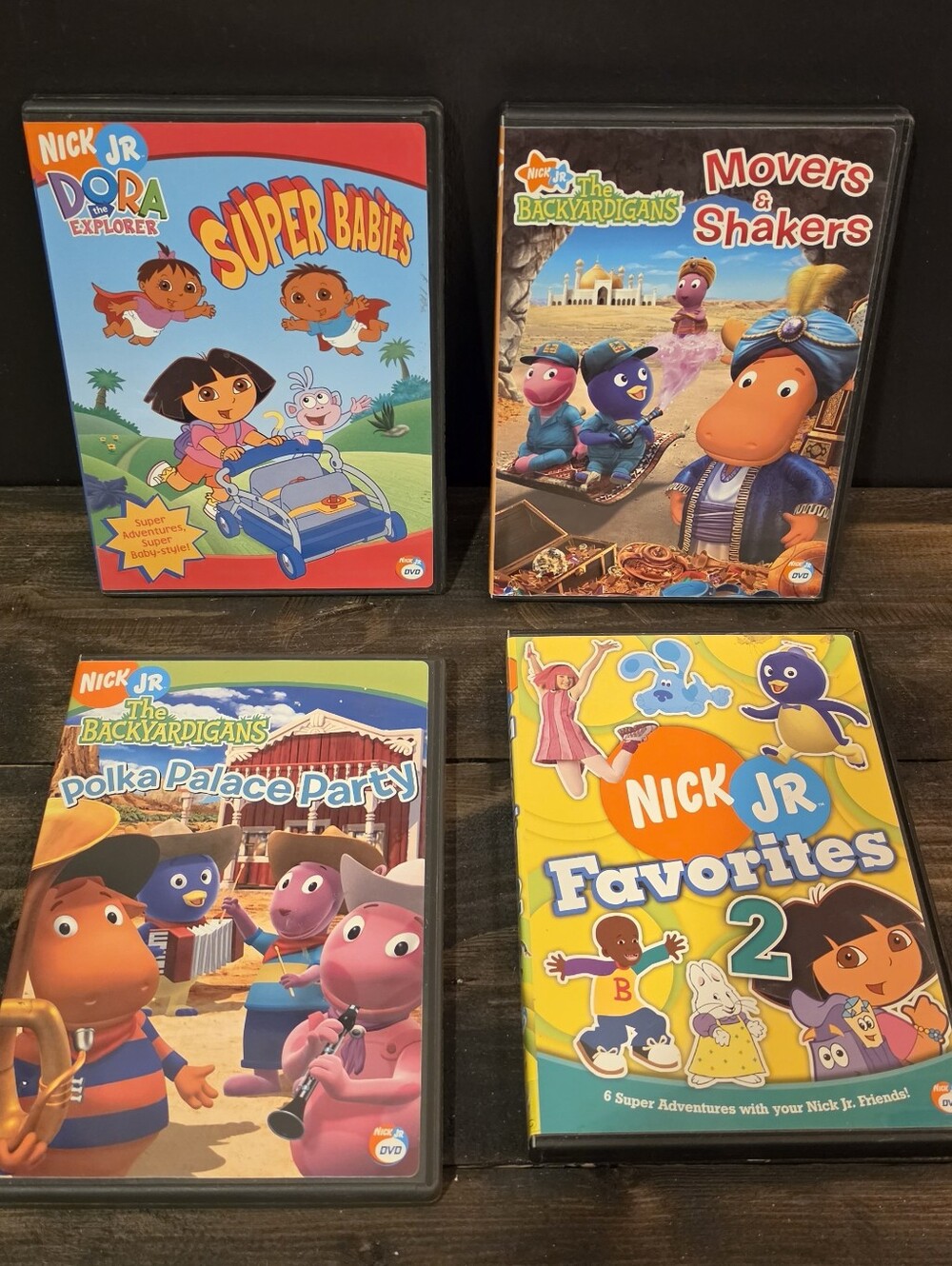 Nick Jr Kids DVD Lot of 5 Backyardigans Dora Go Diego Go Favorites Vol 2